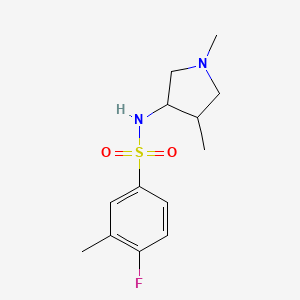 N-(1,4-dimethylpyrrolidin-3-yl)-4-fluoro-3-methylbenzenesulfonamide