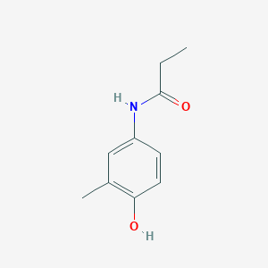 molecular formula C10H13NO2 B7619352 N-(4-hydroxy-3-methylphenyl)propanamide 