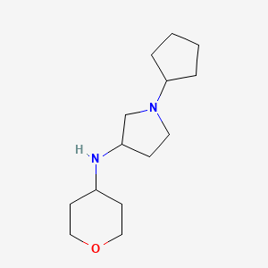 1-cyclopentyl-N-(oxan-4-yl)pyrrolidin-3-amine