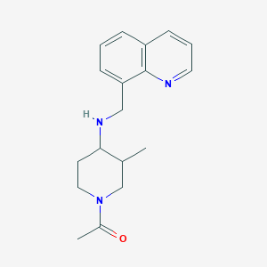 1-[3-Methyl-4-(quinolin-8-ylmethylamino)piperidin-1-yl]ethanone