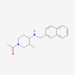 1-[3-Methyl-4-(naphthalen-2-ylmethylamino)piperidin-1-yl]ethanone