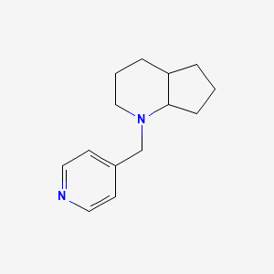 molecular formula C14H20N2 B7619500 1-(Pyridin-4-ylmethyl)-2,3,4,4a,5,6,7,7a-octahydrocyclopenta[b]pyridine 