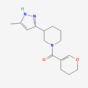 3,4-dihydro-2H-pyran-5-yl-[3-(5-methyl-1H-pyrazol-3-yl)piperidin-1-yl]methanone