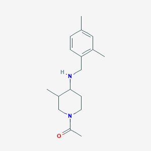 molecular formula C17H26N2O B7619524 1-[4-[(2,4-Dimethylphenyl)methylamino]-3-methylpiperidin-1-yl]ethanone 