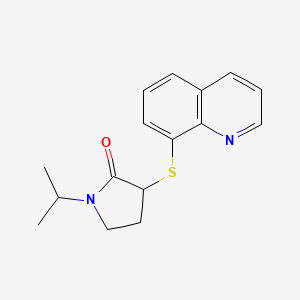 1-Propan-2-yl-3-quinolin-8-ylsulfanylpyrrolidin-2-one