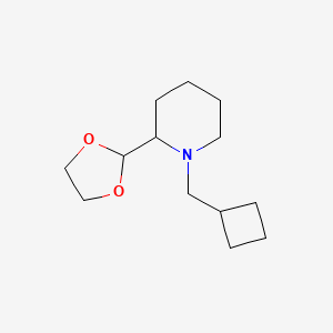 1-(Cyclobutylmethyl)-2-(1,3-dioxolan-2-yl)piperidine