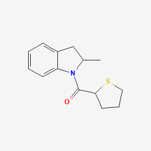 (2-Methyl-2,3-dihydroindol-1-yl)-(thiolan-2-yl)methanone