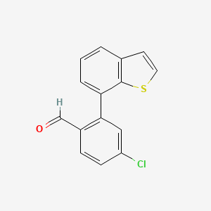 2-(1-Benzothiophen-7-yl)-4-chlorobenzaldehyde