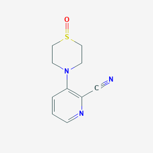 3-(1-Oxo-1,4-thiazinan-4-yl)pyridine-2-carbonitrile