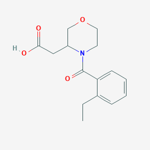 2-[4-(2-Ethylbenzoyl)morpholin-3-yl]acetic acid