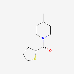 molecular formula C11H19NOS B7619688 (4-Methylpiperidin-1-yl)-(thiolan-2-yl)methanone 