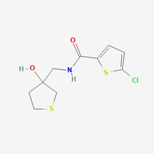 5-chloro-N-[(3-hydroxythiolan-3-yl)methyl]thiophene-2-carboxamide