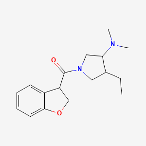 2,3-Dihydro-1-benzofuran-3-yl-[3-(dimethylamino)-4-ethylpyrrolidin-1-yl]methanone