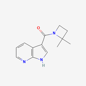 (2,2-dimethylazetidin-1-yl)-(1H-pyrrolo[2,3-b]pyridin-3-yl)methanone