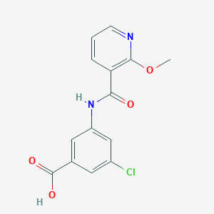 3-Chloro-5-[(2-methoxypyridine-3-carbonyl)amino]benzoic acid