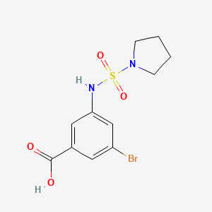 3-Bromo-5-(pyrrolidin-1-ylsulfonylamino)benzoic acid