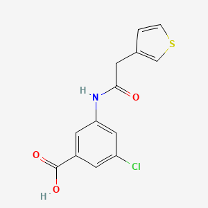 3-Chloro-5-[(2-thiophen-3-ylacetyl)amino]benzoic acid