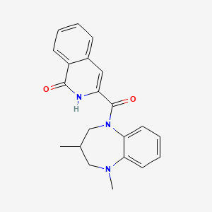 3-(1,3-dimethyl-3,4-dihydro-2H-1,5-benzodiazepine-5-carbonyl)-2H-isoquinolin-1-one