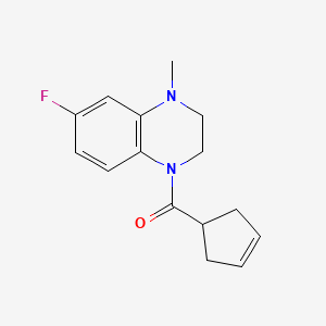 Cyclopent-3-en-1-yl-(6-fluoro-4-methyl-2,3-dihydroquinoxalin-1-yl)methanone