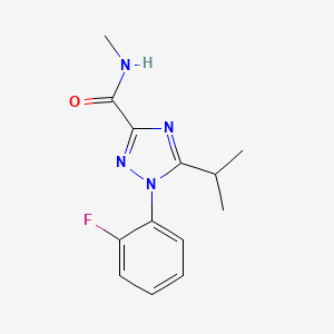 1-(2-fluorophenyl)-N-methyl-5-propan-2-yl-1,2,4-triazole-3-carboxamide