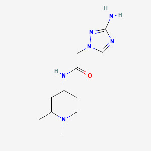 2-(3-amino-1,2,4-triazol-1-yl)-N-(1,2-dimethylpiperidin-4-yl)acetamide