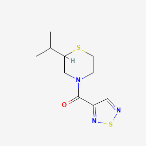 (2-Propan-2-ylthiomorpholin-4-yl)-(1,2,5-thiadiazol-3-yl)methanone