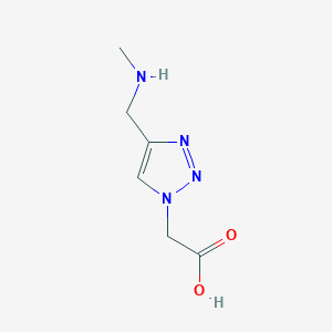 2-[4-(Methylaminomethyl)triazol-1-yl]acetic acid