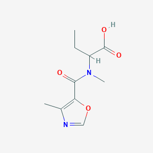 2-[Methyl-(4-methyl-1,3-oxazole-5-carbonyl)amino]butanoic acid