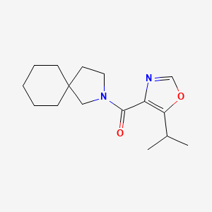 2-Azaspiro[4.5]decan-2-yl-(5-propan-2-yl-1,3-oxazol-4-yl)methanone