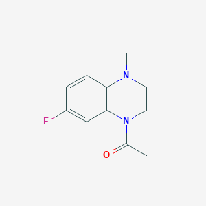 1-(7-Fluoro-4-methyl-2,3-dihydroquinoxalin-1-yl)ethanone