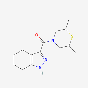 (2,6-dimethylthiomorpholin-4-yl)-(4,5,6,7-tetrahydro-1H-indazol-3-yl)methanone