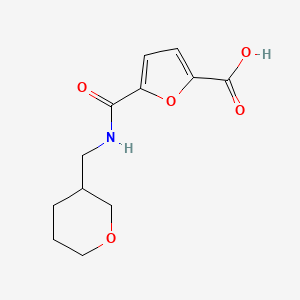 5-(Oxan-3-ylmethylcarbamoyl)furan-2-carboxylic acid