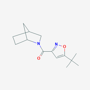 molecular formula C14H20N2O2 B7620212 2-Azabicyclo[2.2.1]heptan-2-yl-(5-tert-butyl-1,2-oxazol-3-yl)methanone 