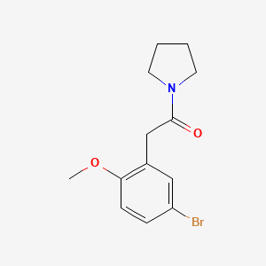 2-(5-Bromo-2-methoxyphenyl)-1-pyrrolidin-1-ylethanone