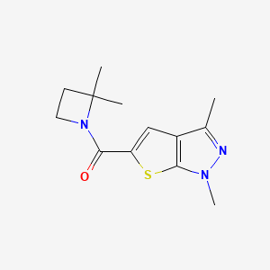 (2,2-Dimethylazetidin-1-yl)-(1,3-dimethylthieno[2,3-c]pyrazol-5-yl)methanone