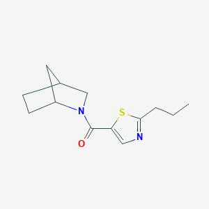 2-Azabicyclo[2.2.1]heptan-2-yl-(2-propyl-1,3-thiazol-5-yl)methanone