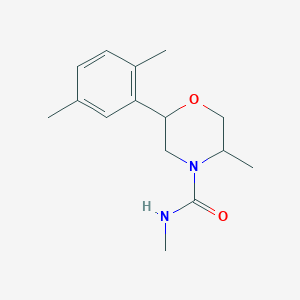 2-(2,5-dimethylphenyl)-N,5-dimethylmorpholine-4-carboxamide