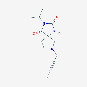 7-But-2-ynyl-3-propan-2-yl-1,3,7-triazaspiro[4.4]nonane-2,4-dione