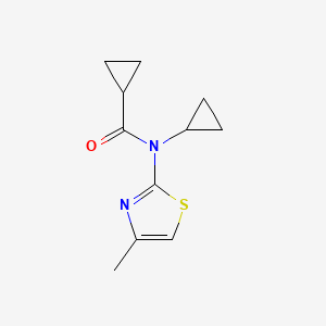 N-cyclopropyl-N-(4-methyl-1,3-thiazol-2-yl)cyclopropanecarboxamide