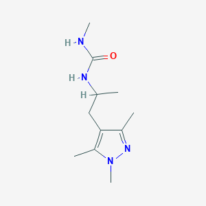 1-Methyl-3-[1-(1,3,5-trimethylpyrazol-4-yl)propan-2-yl]urea