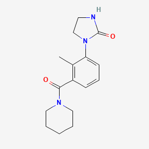 1-[2-Methyl-3-(piperidine-1-carbonyl)phenyl]imidazolidin-2-one