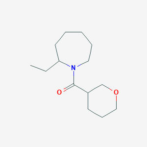 molecular formula C14H25NO2 B7620325 (2-Ethylazepan-1-yl)-(oxan-3-yl)methanone 