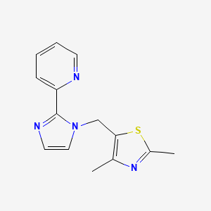 2,4-Dimethyl-5-[(2-pyridin-2-ylimidazol-1-yl)methyl]-1,3-thiazole