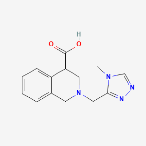 2-[(4-methyl-1,2,4-triazol-3-yl)methyl]-3,4-dihydro-1H-isoquinoline-4-carboxylic acid