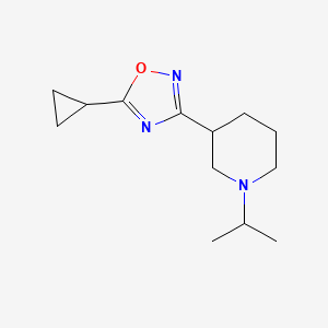 5-Cyclopropyl-3-(1-propan-2-ylpiperidin-3-yl)-1,2,4-oxadiazole