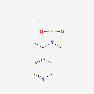 N-methyl-N-(1-pyridin-4-ylpropyl)methanesulfonamide