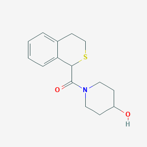 3,4-dihydro-1H-isothiochromen-1-yl-(4-hydroxypiperidin-1-yl)methanone