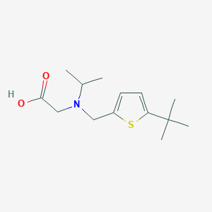 2-[(5-Tert-butylthiophen-2-yl)methyl-propan-2-ylamino]acetic acid