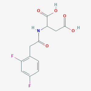 2-[[2-(2,4-Difluorophenyl)acetyl]amino]butanedioic acid