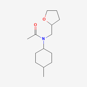 N-(4-methylcyclohexyl)-N-(oxolan-2-ylmethyl)acetamide